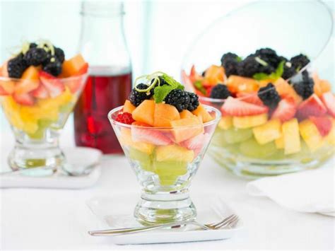 Fruit Salad With Blackberry And Ginger Lime Syrup Recipe Food Network