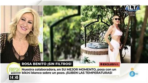 Rosa Benito Sube La Temperatura Con Un Imponente Posado En Bikini Me Siento Feliz