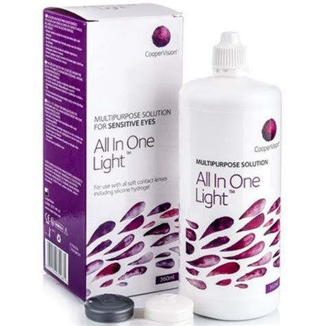 Раствор CooperVision All in One Light 360 мл, с контейнером для ...