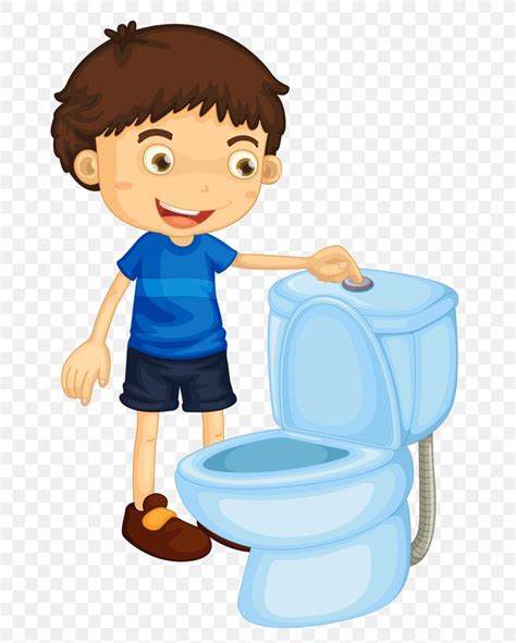 Flush Toilet Bathroom Clip Art, PNG, 704x1024px, Flush Toilet, Bathroom, Boy, Child, Hand ...