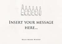 Belle Meade Winery Products Custom Blank Wine Message Card