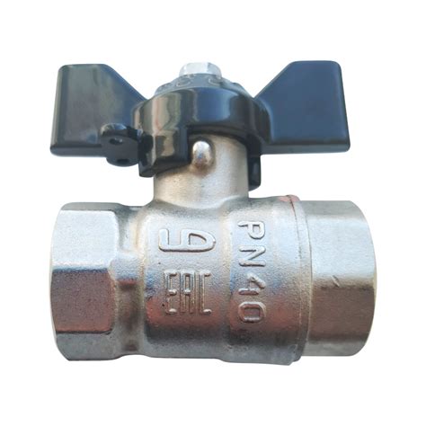 Кран шаровый PN40, 1/2" В/В, бабочка — купить по цене от 280 руб в ...