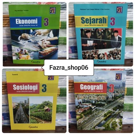 jual  buku ekonomi sejarah sosiologi geografi sma ma kelas   xii