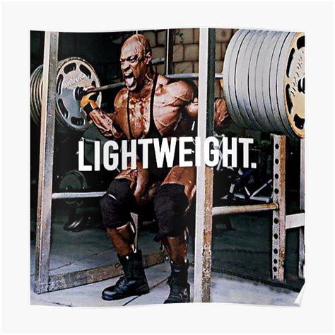 "Lightweight Ronnie Coleman " Poster for Sale by thedesignofoz | Redbubble