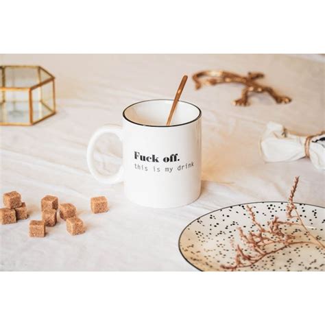 MUG FUCK OFF WHITE 9 5X10CM Pergamos