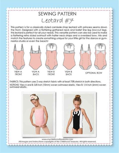 Camisole Leotard Sewing Pattern Nisarophelia