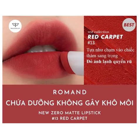 Son Romand Red Carpet Màu Đỏ Lạnh Hot Nhất Chính Hãng