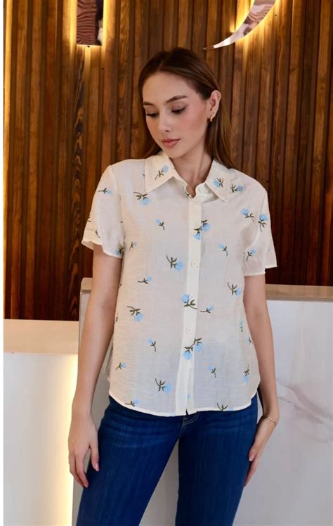 Camisa Nude Con Mariposas Frida Sofia Boutique