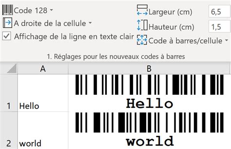 Complément De Code Barres Pour Excel Activebarcode