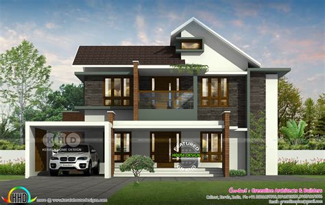 Bedroom Sq Ft Modern Contemporary House Kerala Home Design