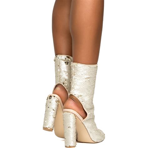 CAPE ROBBIN Connie Women S Heeled Booties CONNIE NUDE Shiekh