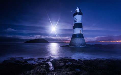 lighthouse night wallpapers wallpaper cave