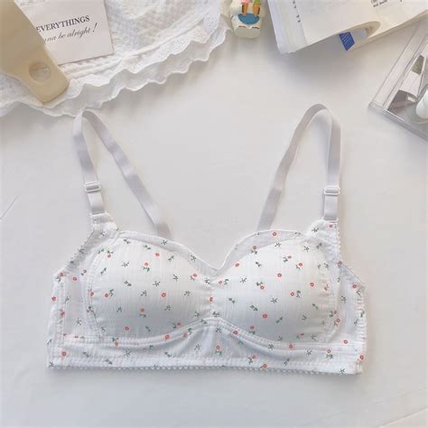 Jual Miss Bra Push Up Tanpa Kawat Wanita Bikini Sport Beha Lingerie Korea Flower Fashion