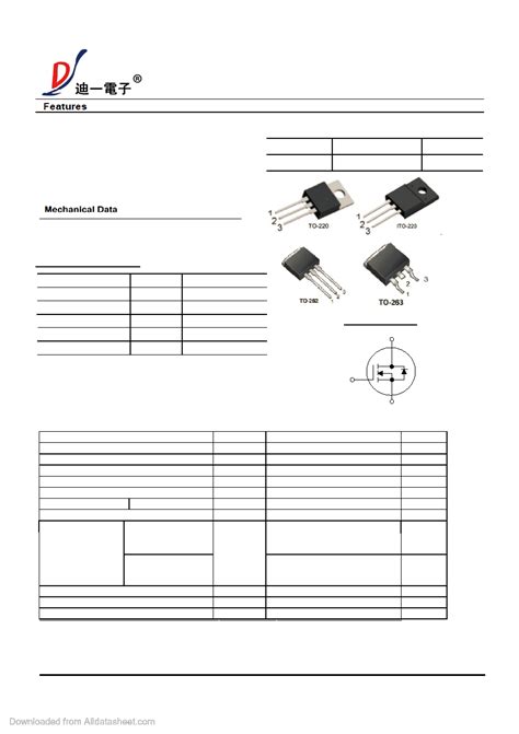8N65 datasheet(1/9 Pages) DYELEC | 650V N-Channel Power MOSFET