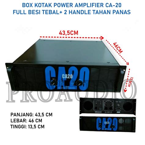 Jual BOX POWER KOTAK POWER CA 20 CA20 BESI 2 CHANNEL BOX KOTAK POWER