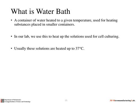 Ppt Water Bath Powerpoint Presentation Free Download Id 2849530