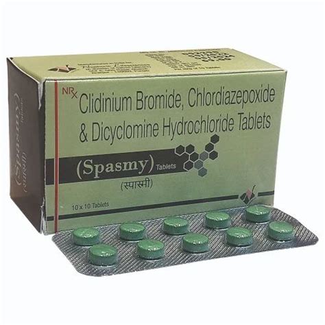 Clidinium Bromide 25 Mg Chlordiazepoxide 5 Mg Dicyclomine Hcl 10