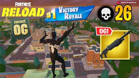 Fortnite Reload High Kill Solo Vs Squads Og Gameplay Keyboard