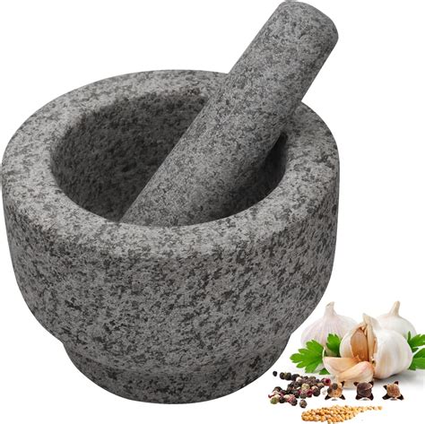 Amazon Anzone Mortar And Pestle Set 6 Inch 2 Cup Capacity