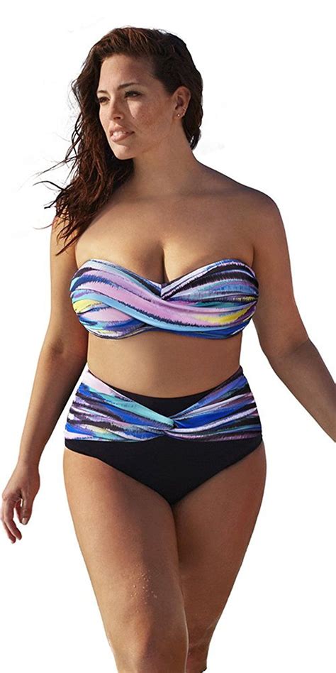 Khassani Swimwear For Women Clearance Big Size Womens Girls Plus Sizes Plus Size Bikini
