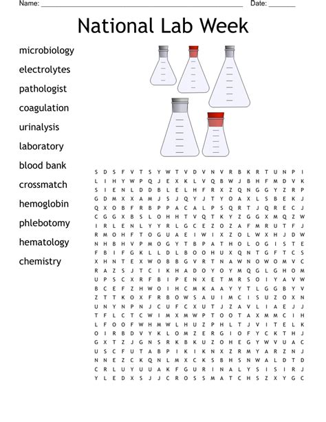 National Lab Week Word Search Wordmint