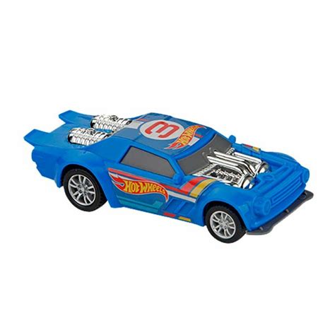Carrinho de Fricção Hot Wheels Fast Racer Night Shifter Azul Multikids