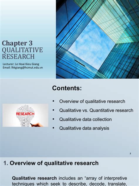 Chapter 3 Qualitative Research Pdf Qualitative Research Career