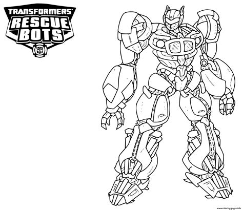 Transformers Rescue Bots Heatwave Coloring page Printable