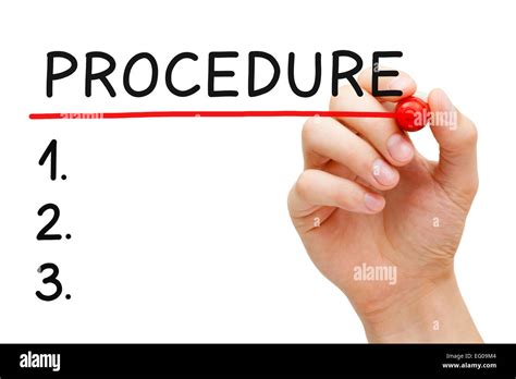 Routine Procedure Hi Res Stock Photography And Images Alamy