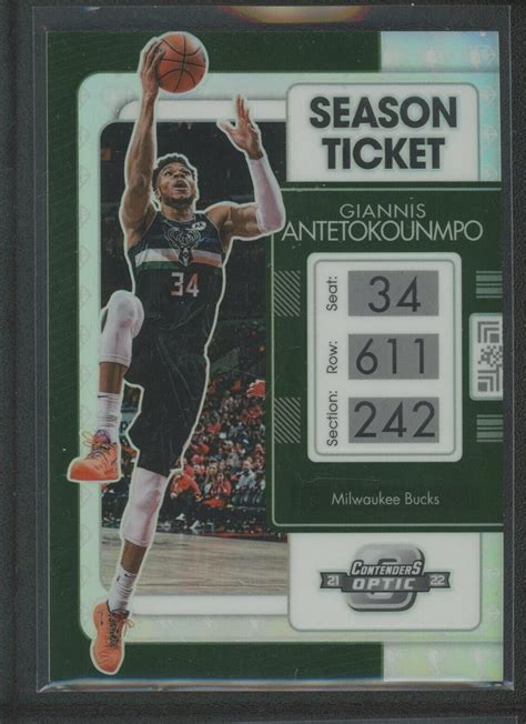 Giannis Antetokounmpo Panini Contenders Optic Holo Season