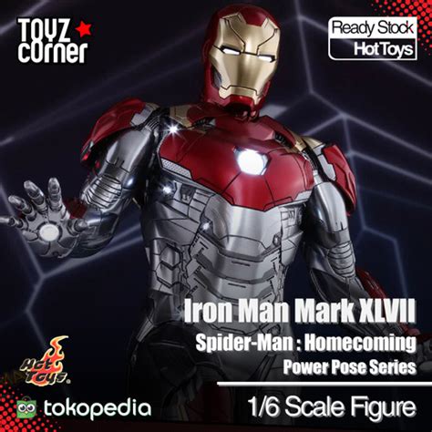 Promo Hot Toys Pps Pps Spider Man Homecoming Iron Man Mark Xlvii Power Pose Cicil