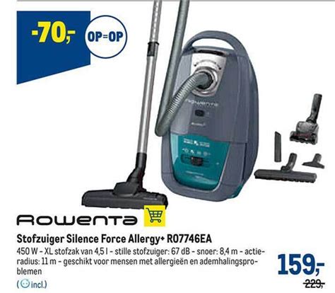 Rowenta Stofzuiger Silence Force Allergy Promotie Bij Makro