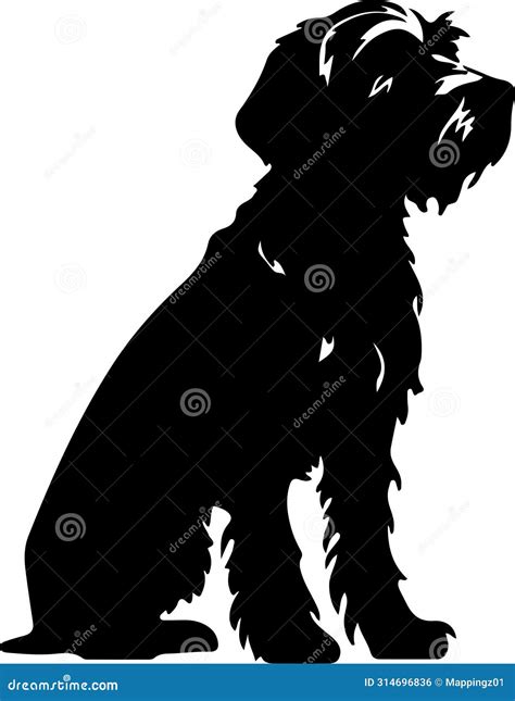 Alambre De La Silueta Negra De La Grifa De La Mano Ilustración del