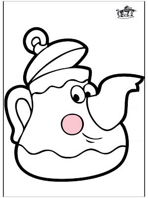 Bule Com Rosto Colorir - Desenhos de Bule Para Colorir e Imprimir | LiliCatt