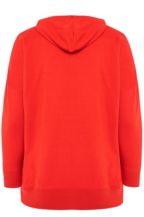 Sudadera Roja Con Capucha Tallas Grandes 44 A 64 Yours Clothing