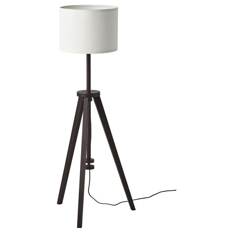 Lauters Floor Lamp With Led Bulb Brown Ash White Ikea