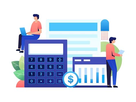 Working As Accountant 2264841 Vector Art At Vecteezy