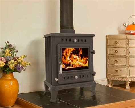 Woodburner Cast Iron Log Burner Multifuel Wood Burning Stove Kw Ec B