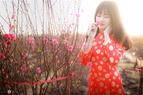 ảnh Tết của hot girl Kiều Trinh chất lượng K