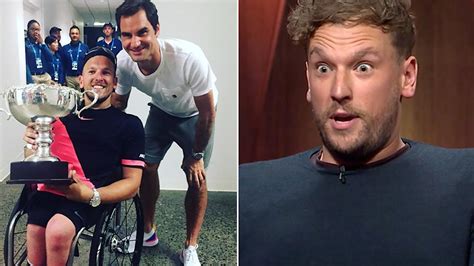 Dylan Alcott Recounts Hilarious Run In With Naked Roger Federer Yahoo Sport