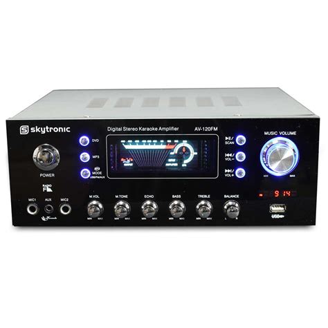 Skytronic FM Tuner USB MP3 Stereo Karaoke Home Audio Hi-fi Mini ...