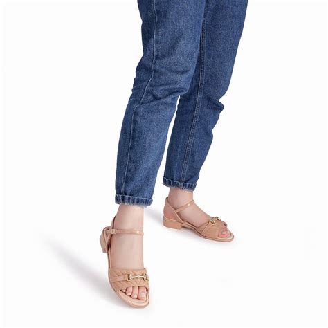 Sand Lia Taila Salto Baixo Nude Claro Nude Claro