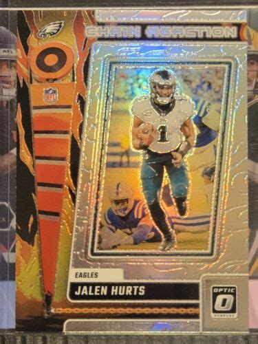 Jalen Hurts Donruss Optic Chain Reaction Silver Prizm Ebay