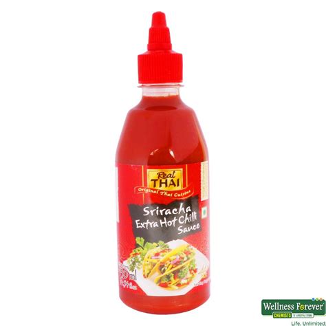 Buy Real Thai Sriracha Extra Hot Chilli Sauce G Online At Best Prices Wellness Forever