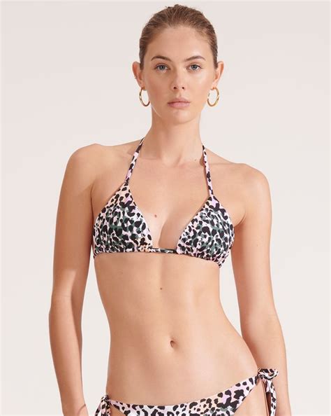 Veronica Beard Cala Leopard String Bikini Top ShopStyle Dresses