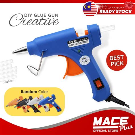 W Hot Melt Glue Gun Heat Diy Tool Art Seal Craft Stick Electric Pistol Gam Hsl