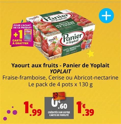 Promo Yaourt Aux Fruits Panier De Yoplait Yoplait Chez Coccinelle Express