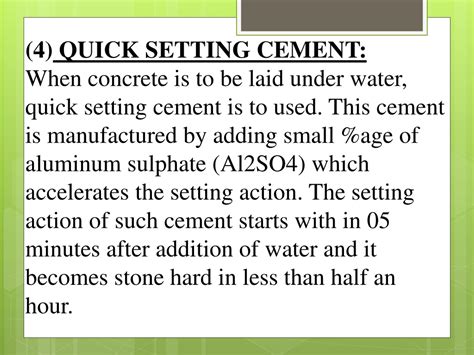 PPT - CEMENT AND TYPES OF CEMENT PowerPoint Presentation, free download