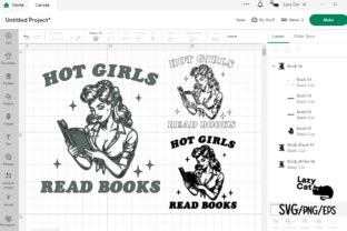 Book Svg Png Hot Girls Read Books Graphic By Lazy Cat Creative Fabrica