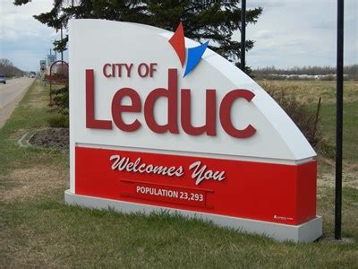 Leduc, Alberta - Population Signs on Waymarking.com